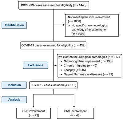 The outcome and risk factors associated with central and peripheral nervous system involvement in hospitalized COVID-19 patients: a retrospective cohort study